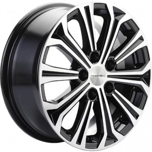 Khomen KHW 1610 6.5x16 5*114.3 ET45 DIA60.1 Black-FP Литой