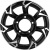 Khomen KHW 1505 5.5x15 5*139.7 ET5 DIA98.5 Black-FP Литой