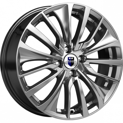 K&K Flanker 6.5x17 4*100 ET43 DIA60.1 Алмаз черный Литой