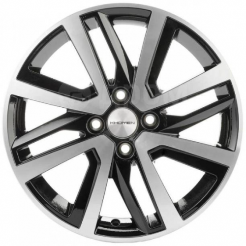 Khomen KHW 1609 6x16 4*100 ET47 DIA56.6 Black-FP Литой
