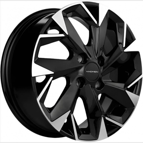 Khomen KHW 1508 6x15 4*100 ET45 DIA56.6 Black-FP Литой